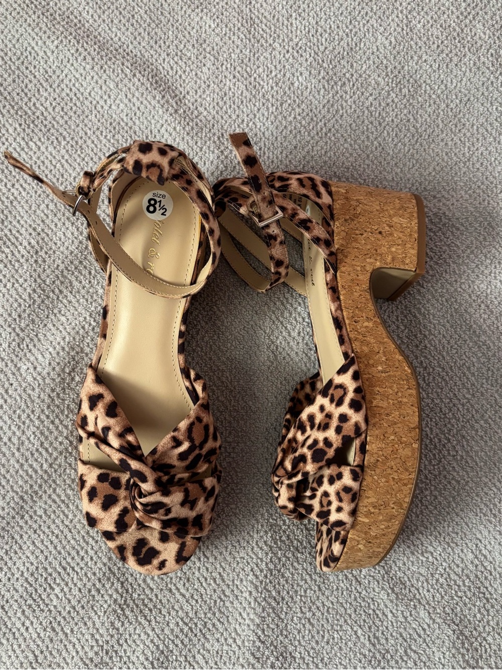 NWOT Violet & Red Women Espadrille Heels Sz 8.5 | Violet & Red Summer Heels - - Picture 2 of 9